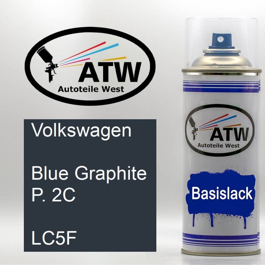 Volkswagen, Blue Graphite P. 2C, LC5F: 400ml Sprühdose, von ATW Autoteile West.